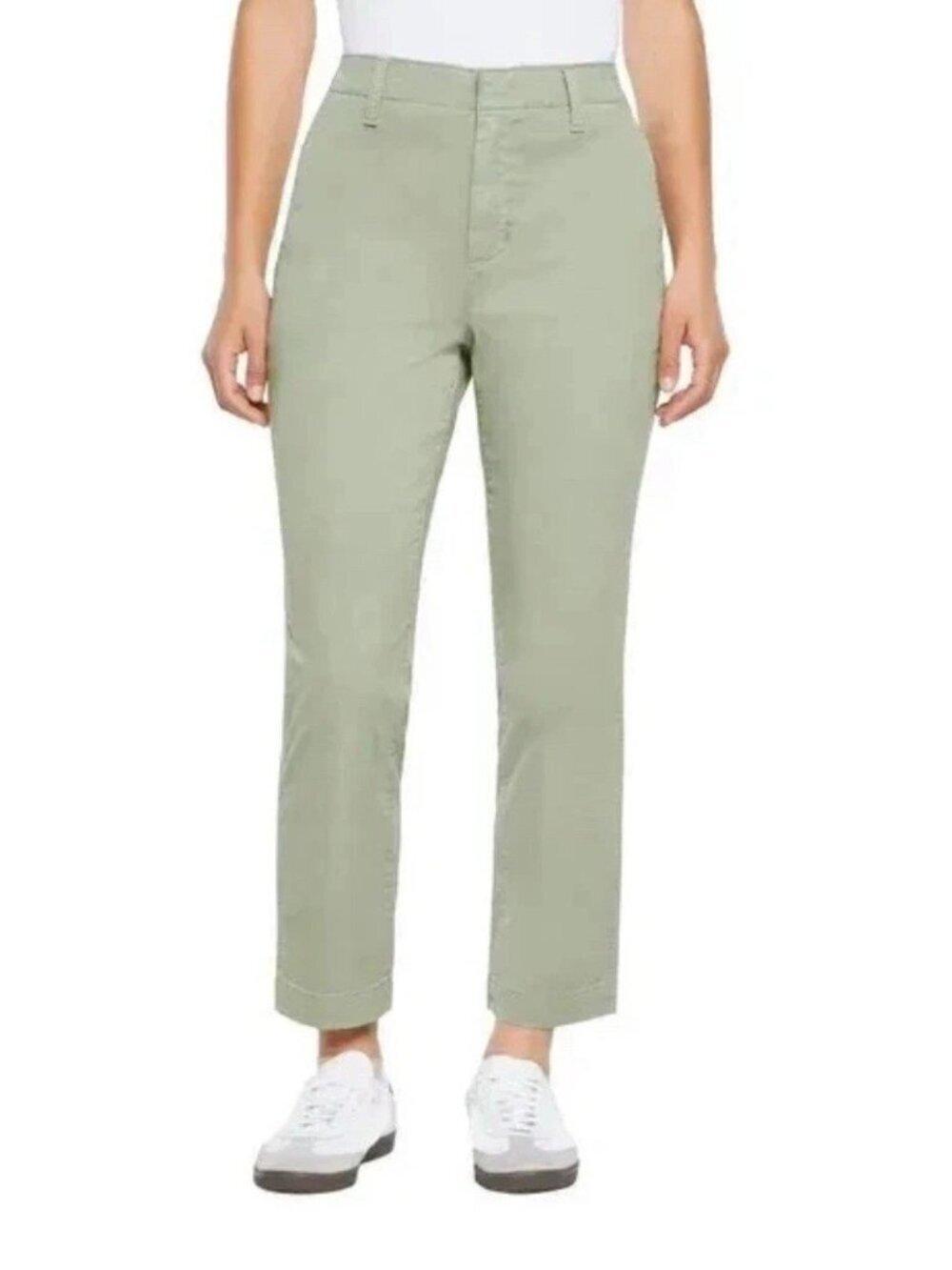Gap Women's Khaki Chino Pants Size 16 Cotton Blend Casual Straight e1405